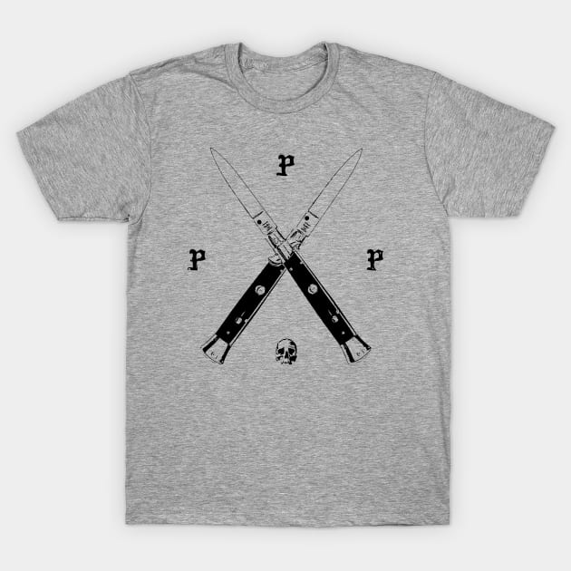 Switchblades (Dark) T-Shirt by prettypeoplepictures